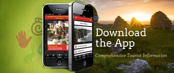 Examples of the Burren Geopark app on iphone for downloading Examples of the Burren Geopark app on iphone for downloading