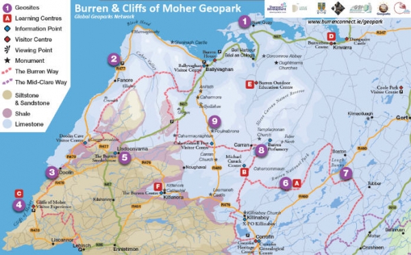 instructor líder Estadístico burren national park map contaminación ...