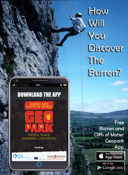 Burren Geopark App advert