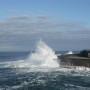 Waves crash at Doolin
