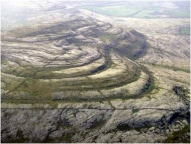 Folded rocks on Mullaghmore