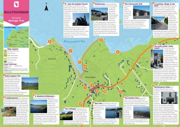 Ballyvaughan Heritage Trail map