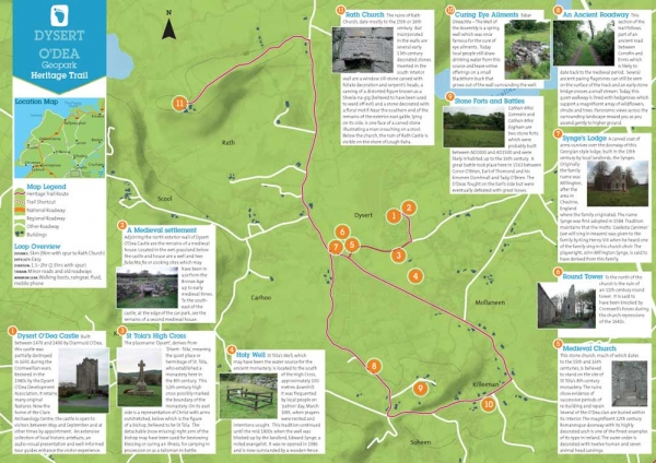 Dysert O'Dea Heritage Trail map