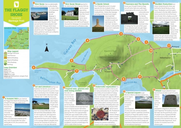 The Flaggy Shore Heritage Trail map