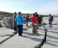 Geology students on the field trip