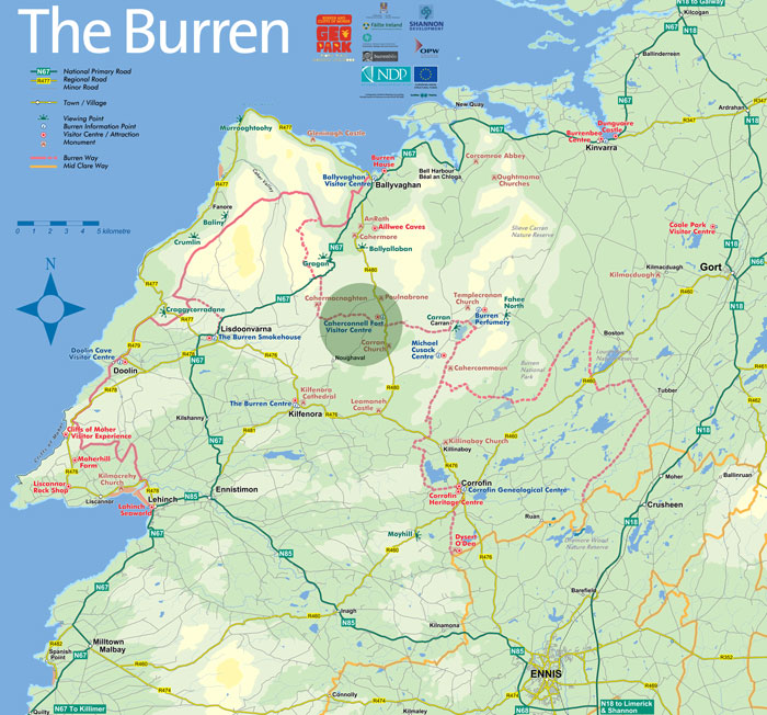 Cliffs Of Moher On Ireland Map - United States Map